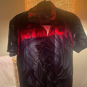 Graphic Men's Shirt - Black and Red